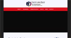 Desktop Screenshot of canimlakeband.com